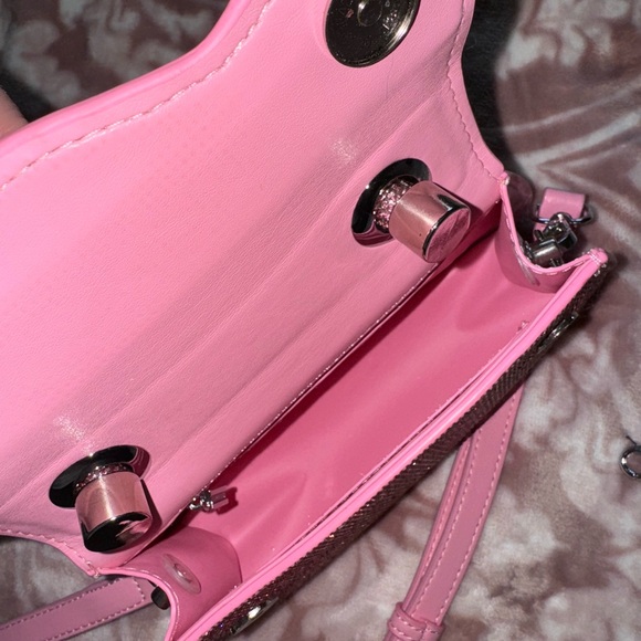Pink mcbling rhinestone mini bag - Picture 6 of 7